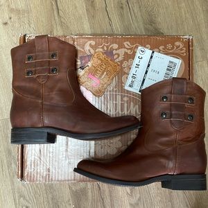 Justin Style MSL105 Size 7.5 NIB Oak Brown